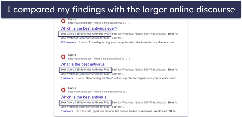 Testing Methodology: Comparison &amp; Ranking Criteria