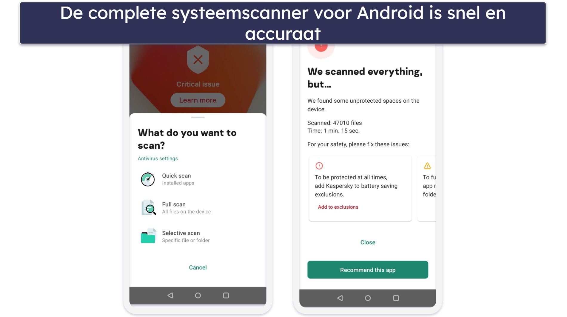 Mobiele app — uitgebreide Android-app (maar de iOS-app kan beter)