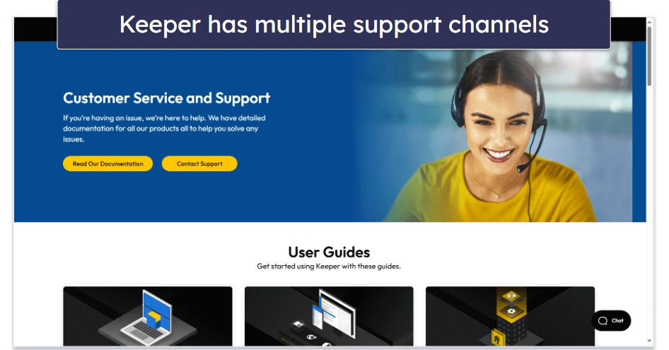 Keeper Customer Support — Excellent 24/7 Support Across a Range of Channels