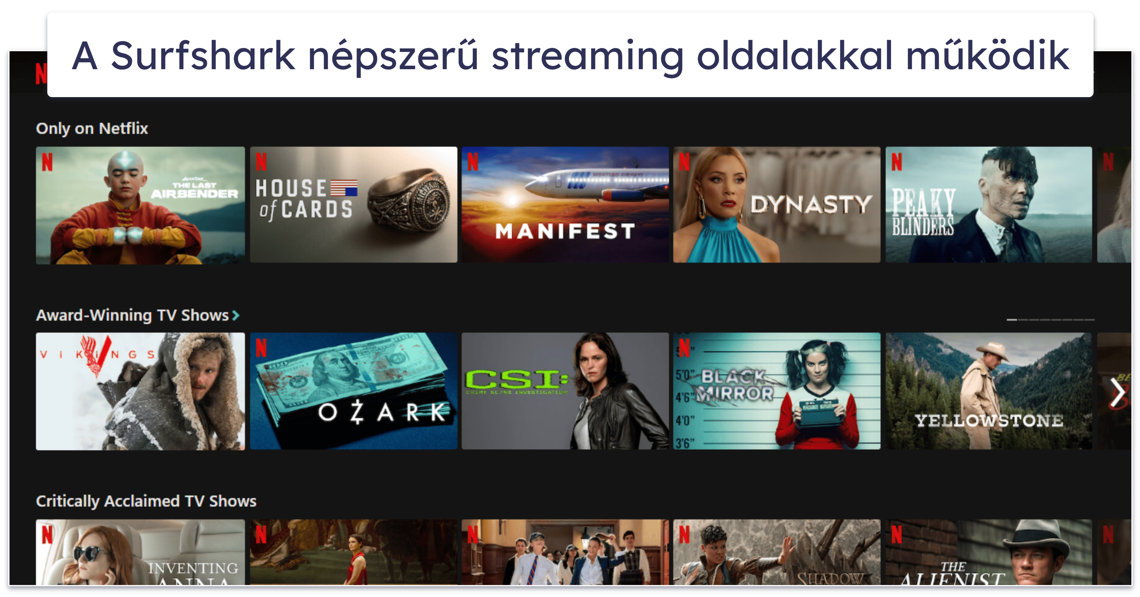 Surfshark streaming támogatás — Könnyű hozzáférés tucatnyi streaming szolgáltatáshoz