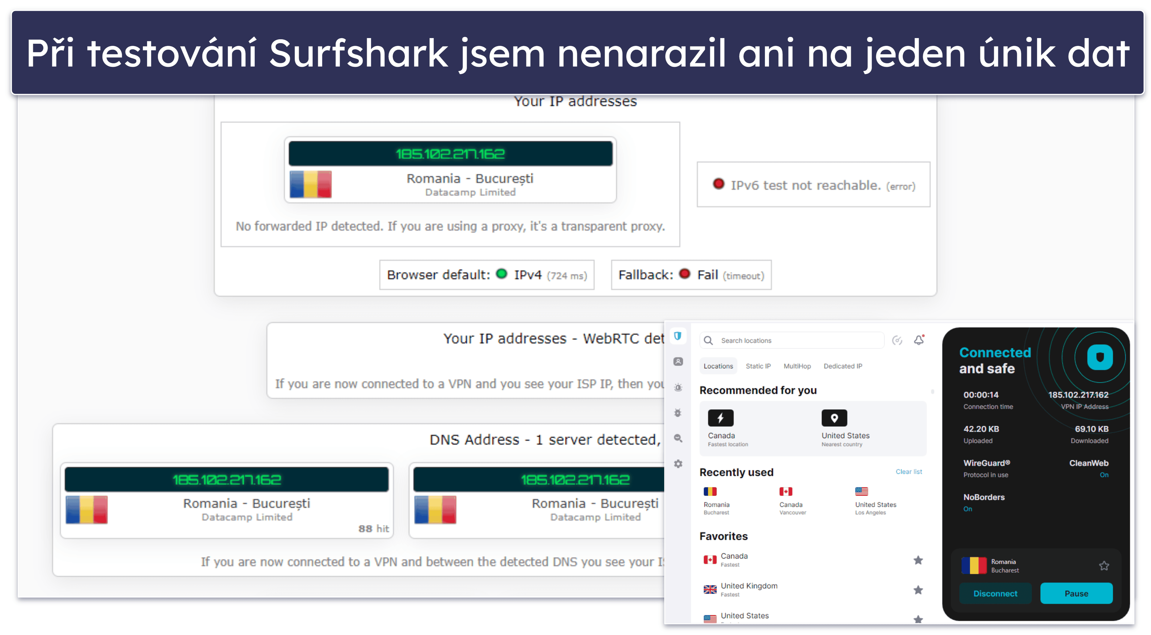 Výbava Surfshark