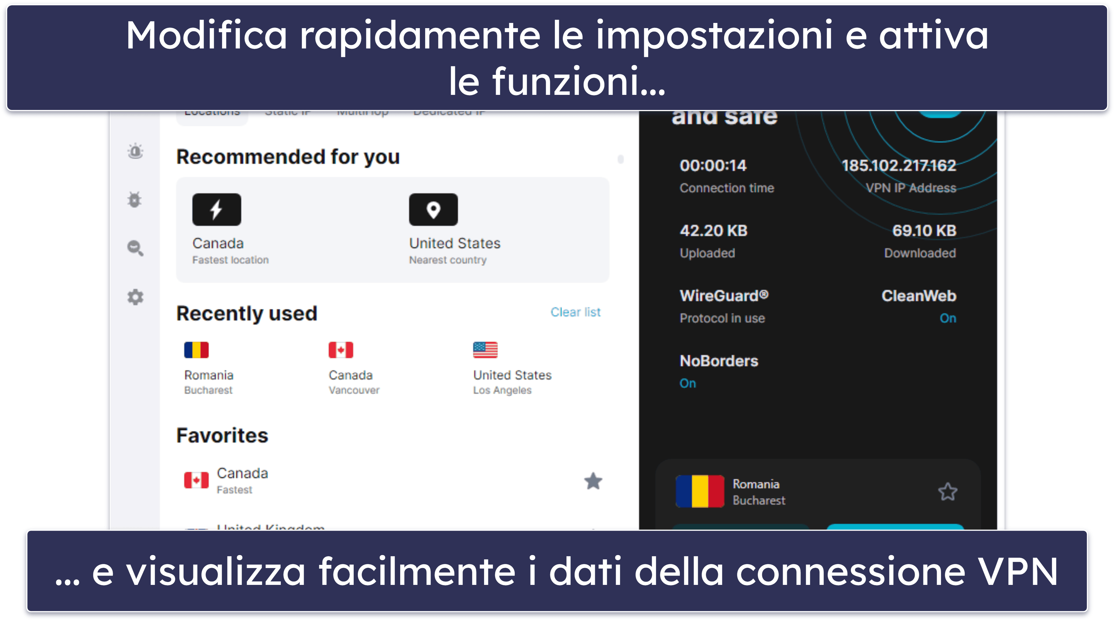 Facilità d’uso di Surfshark: app per dispositivi mobili e desktop + interfaccia intuitiva per tutti i dispositivi