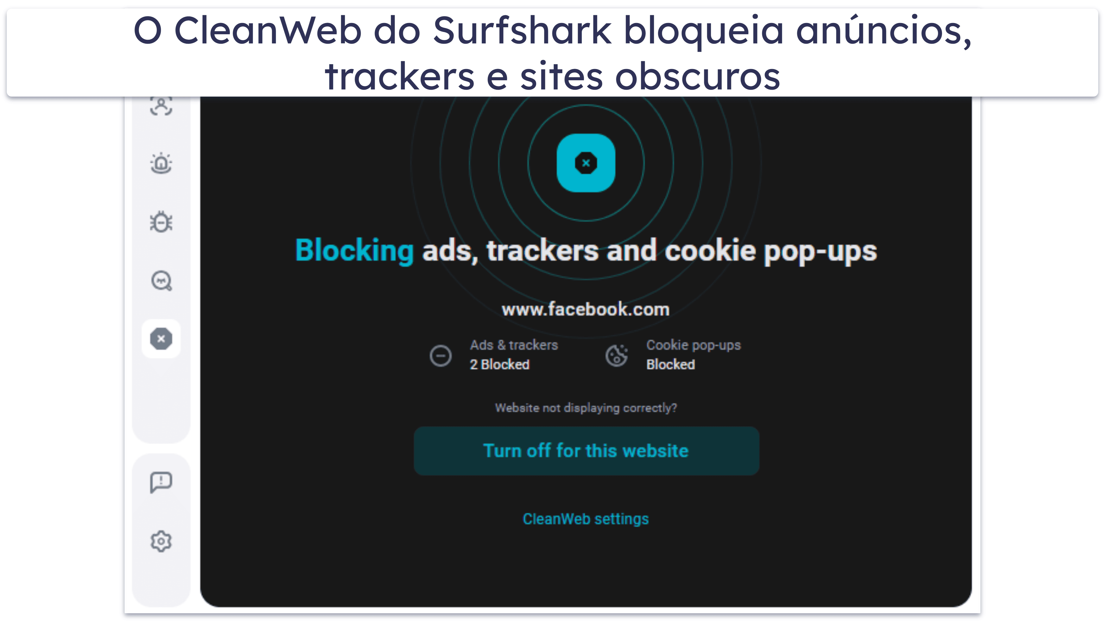 Recursos do Surfshark