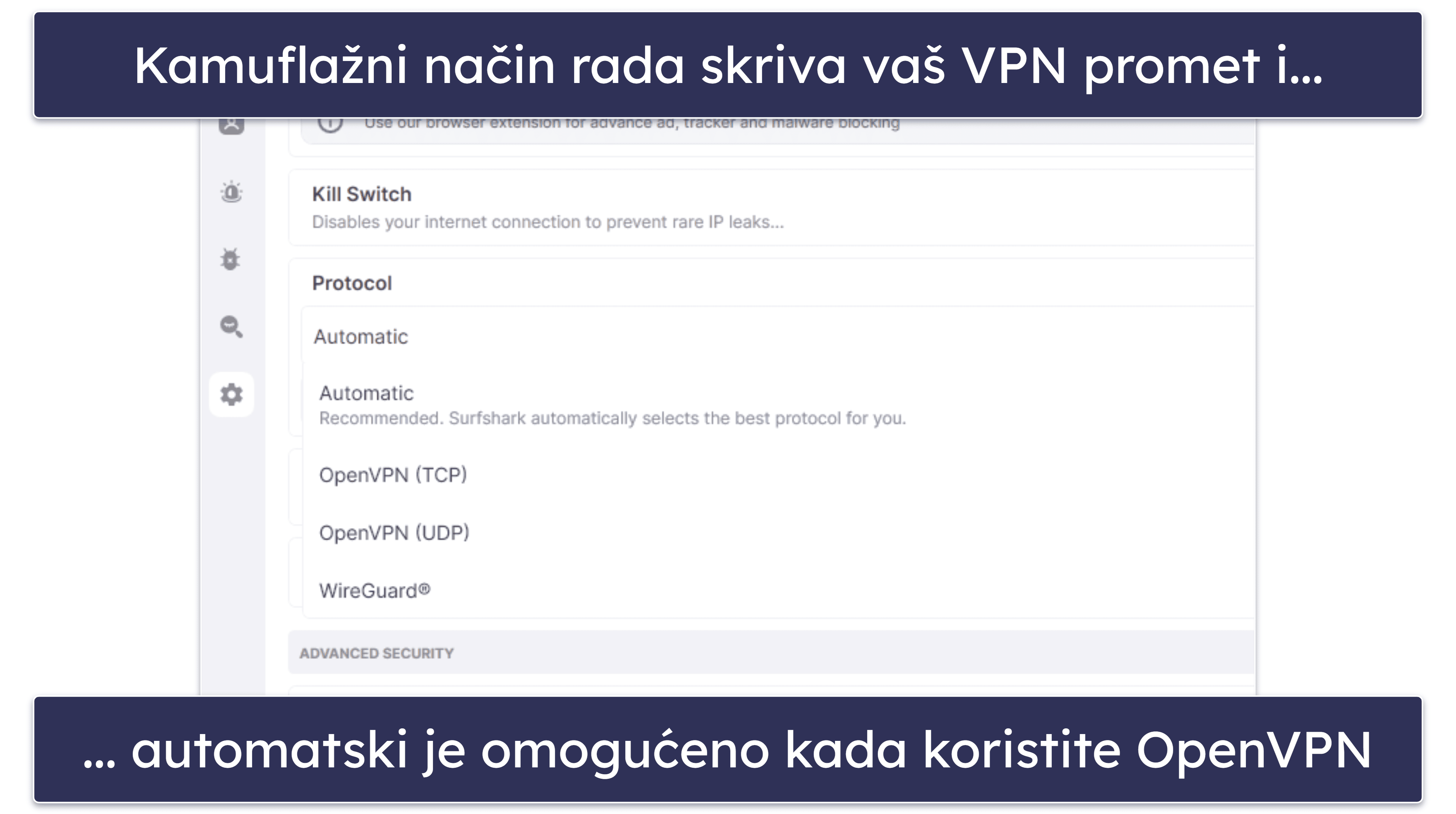 Značajke Surfsharka