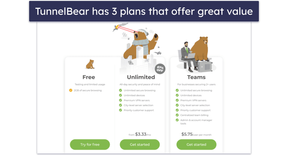 10. TunnelBear — User-Friendly &amp; Fun to Use