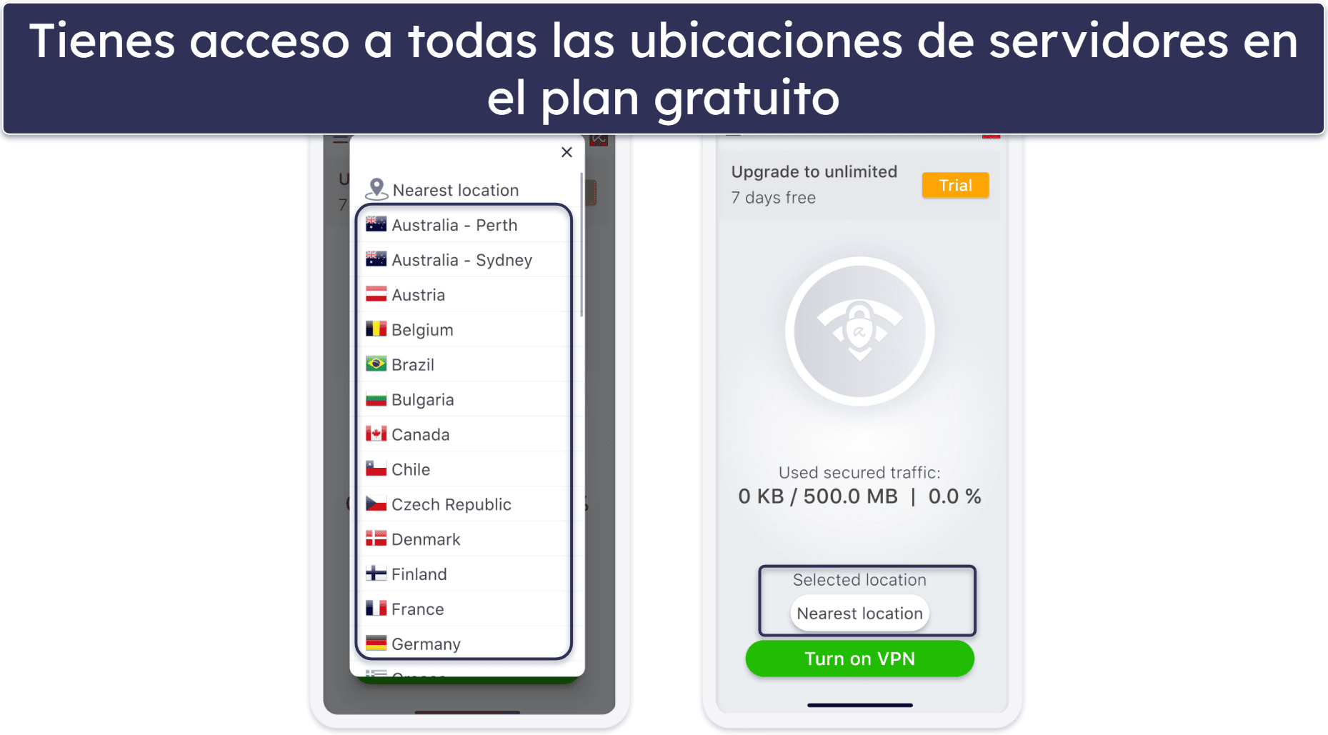 5. Avira Phantom VPN: buena VPN para navegar ocasionalmente en iOS