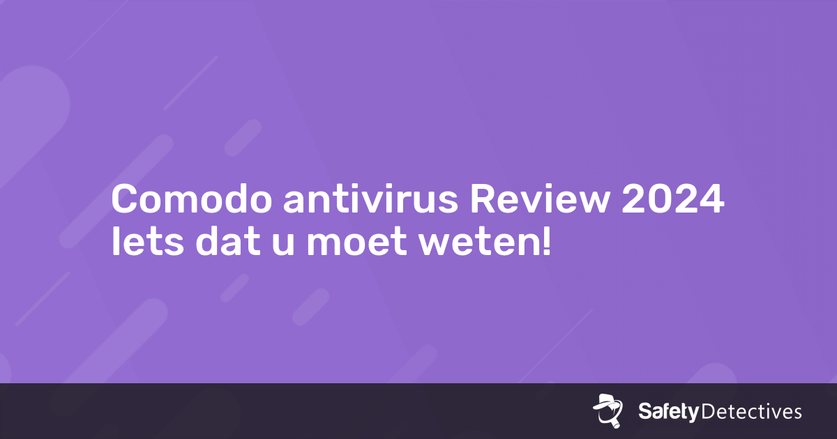 comodo antivirus review 2019